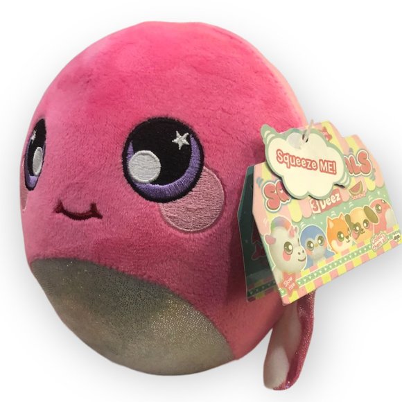 NWT - Squeezamals 3 Deez  KRISTAN the ORCA in Pink - 6 inches Slow-Rise Foam - Picture 2 of 5